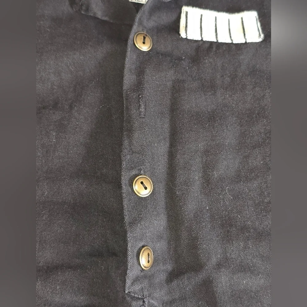Wee Boxers Stylish Vintage B/W Kids One Piece Black Lightweight Denim 18 Month